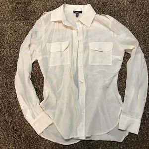 Sheer Cream Bebe Shirt